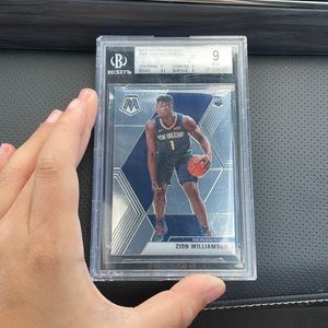 Zion Williamson rookie bgs 9 mosaic base